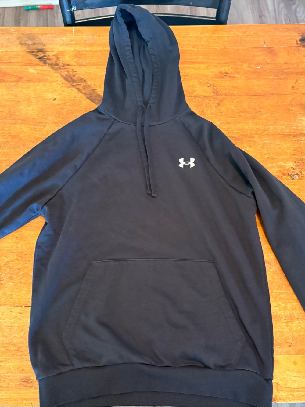 Under Armour Black Pullover Hoodie with Logo